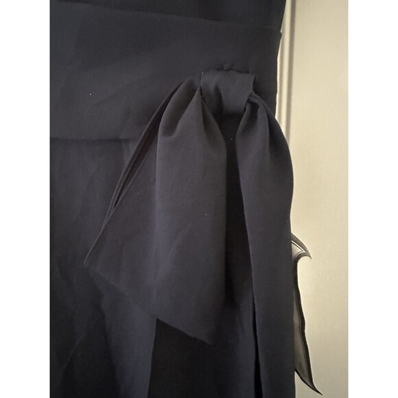 Betsy & Adam Women's Faux-Wrap Strapless Gown Floor-length formal dress Navy 6 - Picture 8 of 11